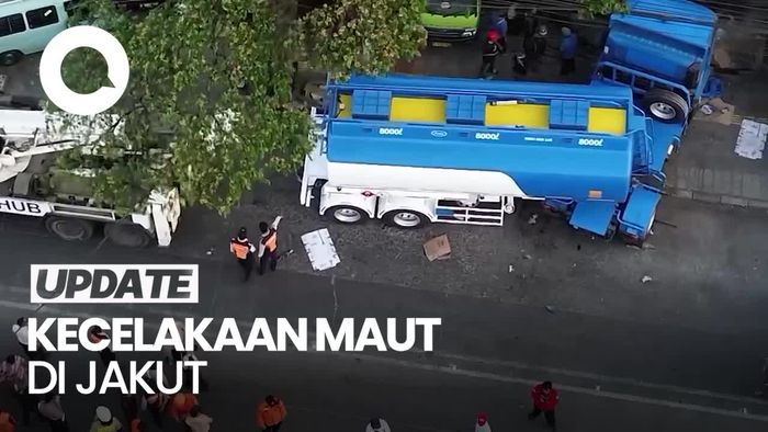 Melihat dari Udara TKP Kecelakaan Beruntun di Koja Jakut