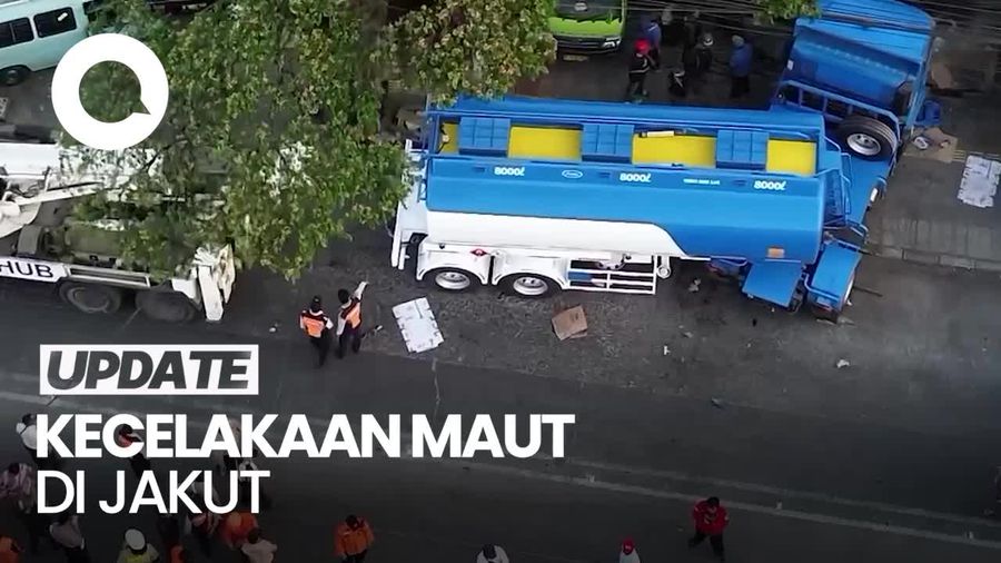 Melihat dari Udara TKP Kecelakaan Beruntun di Koja Jakut