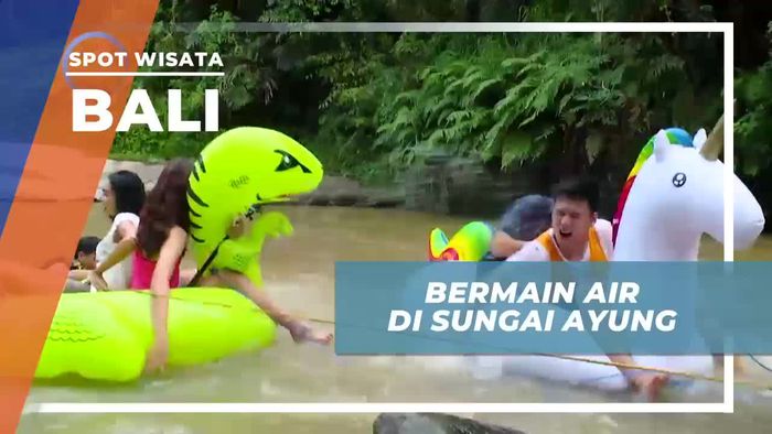 Bersantai Sejenak Dengan Floaties di Sungai Ayung Ubud Bali