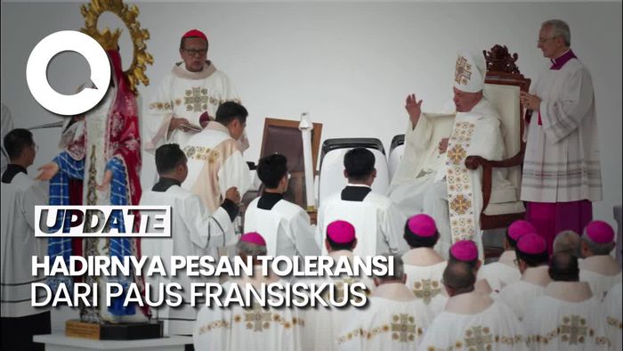 Pesan Toleransi Paus Fransiskus yang Membekas di Hati Jemaat Peserta Misa
