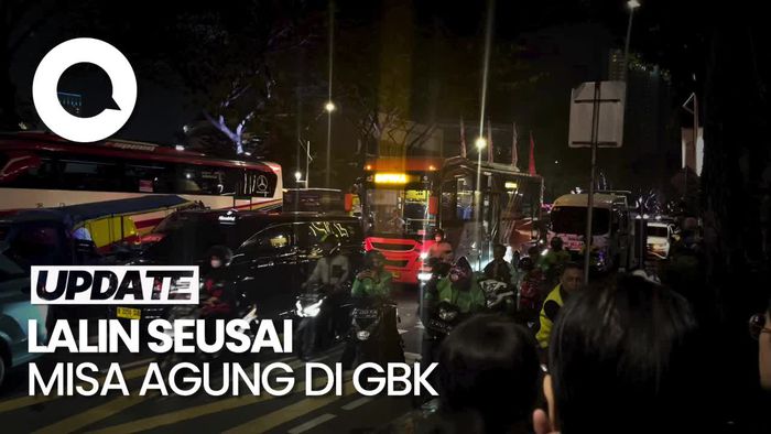 Misa Agung Selesai, Lalu Lintas Sekitar GBK  Macet
