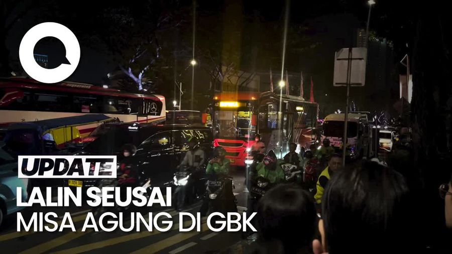Misa Agung Selesai, Lalu Lintas Sekitar GBK  Macet