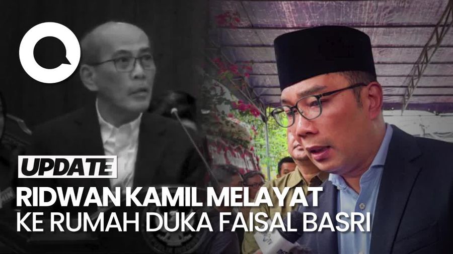 Ridwan Kamil Melayat ke Rumah Duka Faisal Basri, Kenang Sosok Prorakyat