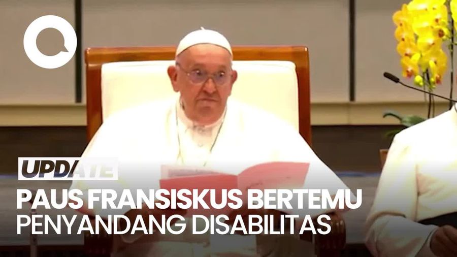 Momen Hangat Paus Fransiskus Bertemu Penyandang Disabilitas di KWI