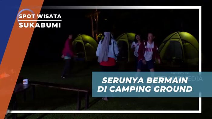 Seru-seruan Bermain Kembang Api di Camping Ground Sukabumi