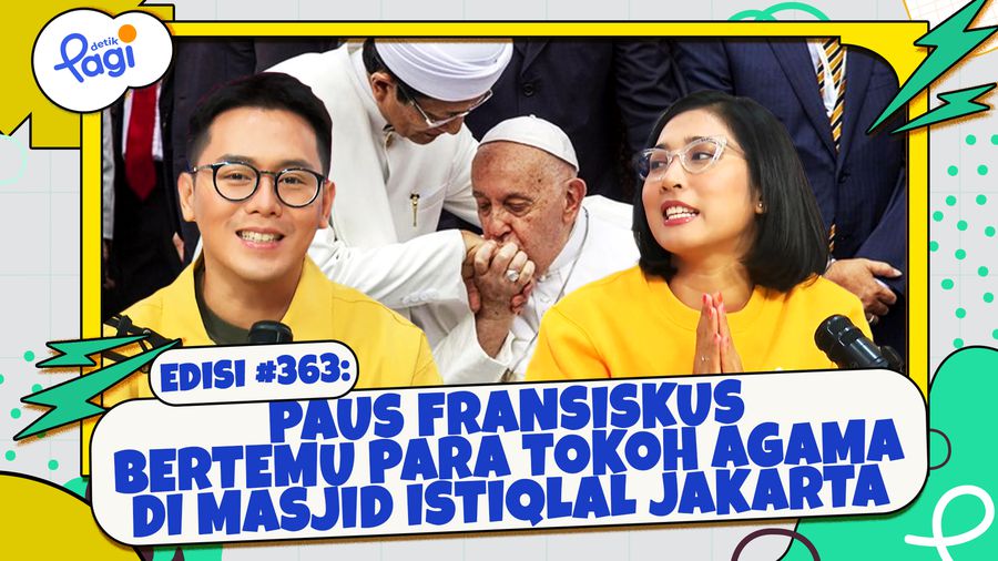 Paus Fransiskus Bertemu Para Tokoh Agama di Masjid Istiqlal Jakarta