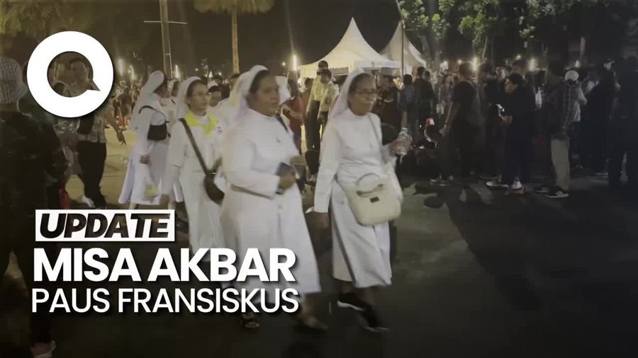 Misa Akbar di SUGBK Selesai, Jemaat Bubarkan Diri dengan Tertib