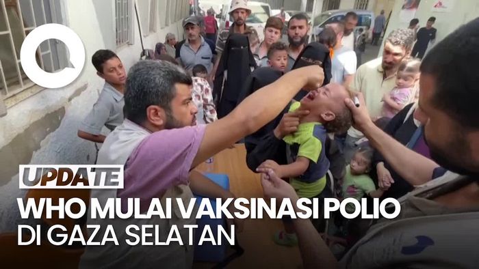 Vaksinasi Polio Gaza Bagian Tengah Selesai, Selanjutnya di Selatan