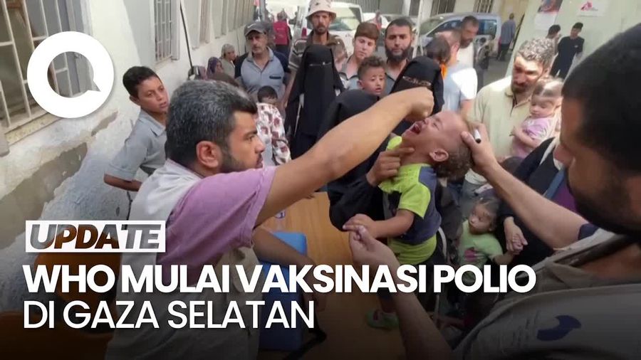 Vaksinasi Polio Gaza Bagian Tengah Selesai, Selanjutnya di Selatan