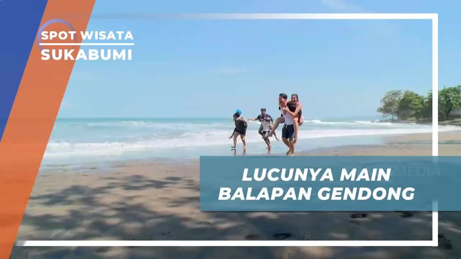 Adu Tangkas Bermain Balap Gendong di Sukabumi