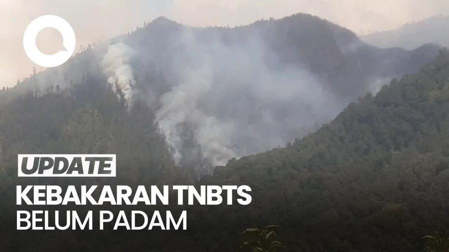 Api Belum Padam, Kebakaran di TNBTS Terkendala Medan dan Sumber Air