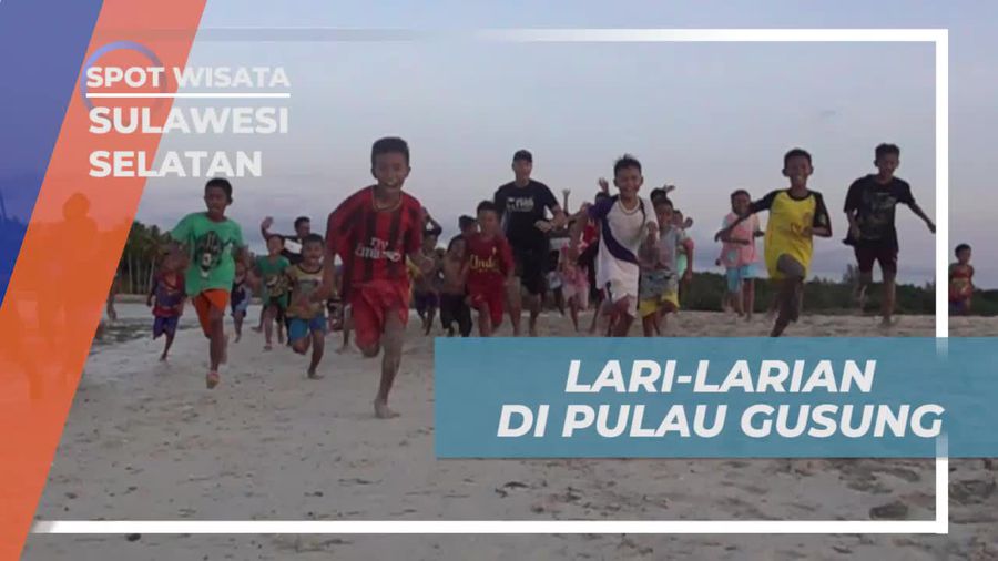 Menciptakan Kenangan Manis Dengan Berlarian di Pulau Gusung Sulawesi Selatan