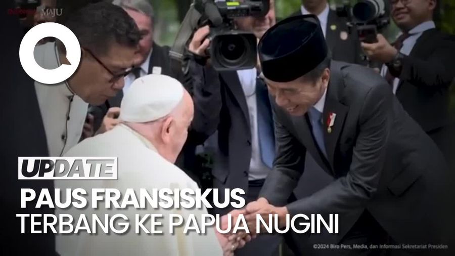 Paus Fransiskus Naik Garuda Lanjutkan Perjalanan ke Papua Nugini