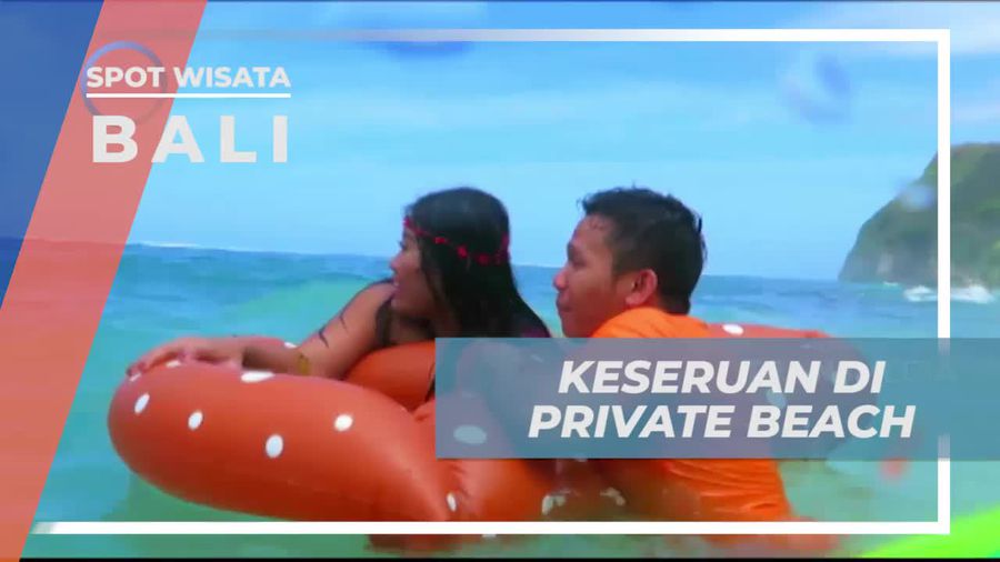 Bermain Balon di Kamara Private Beach Bali