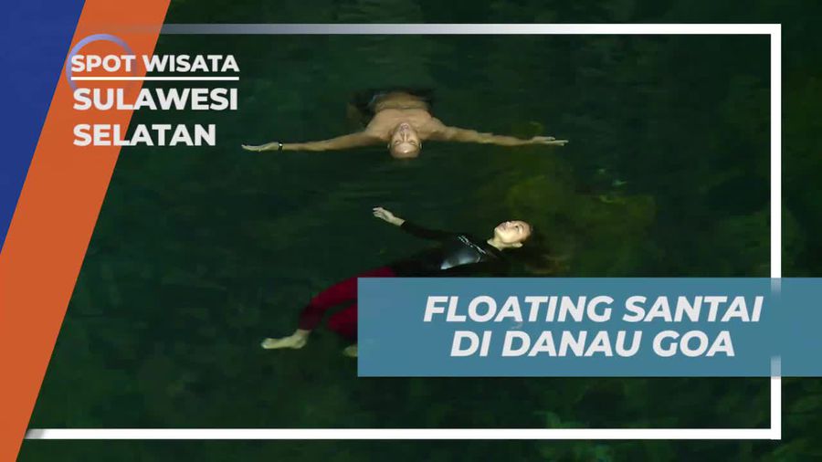 Beristirahat Sejenak Dengan Floating Santai di Danau Goa Balo Jaha Sulawesi Selatan