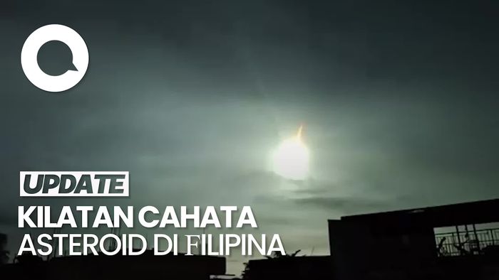Momen Asteroid Terbakar di Atmosfer di Langit Filipina