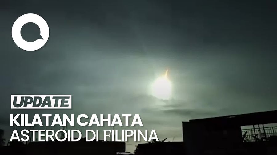 Momen Asteroid Terbakar di Atmosfer di Langit Filipina