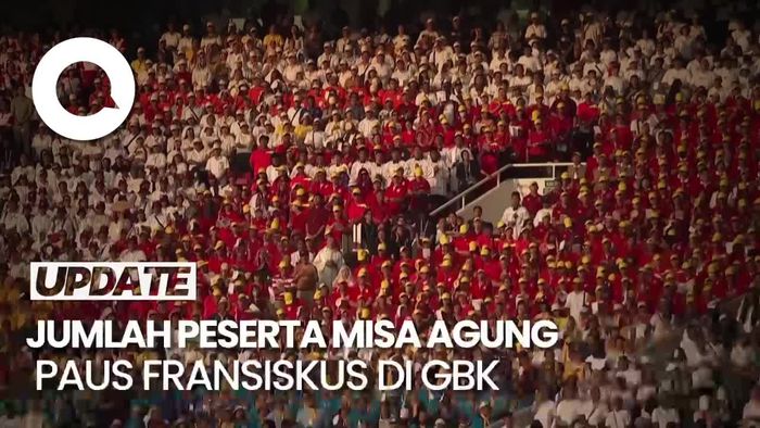 Lebih dari 80.000 Orang Ikuti Misa Agung Paus Fransiskus di GBK