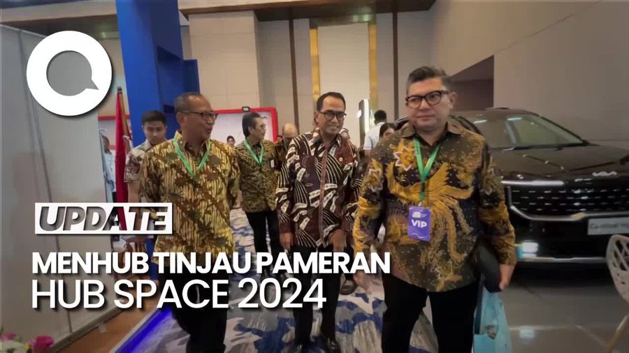 Momen Menhub Tinjau Pameran Hub Space 2024 Didampingi Pemred detikcom