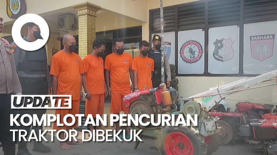 Komplotan Pencuri Traktor di Sleman Terekam CCTV Saat Beraksi