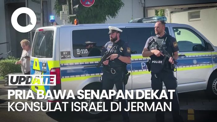 Polisi Jerman Tembak Mati Pria yang Bawa Senapan Dekat Konsulat Israel