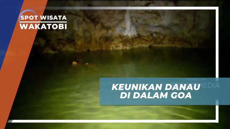 Melihat Danau Di Dalam Goa Kelelawar Di Wakatobi
