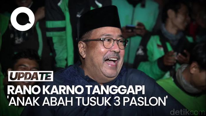 Rano Karno soal Anak Abah Tusuk 3 Paslon: Jangan Dibuang Suaranya