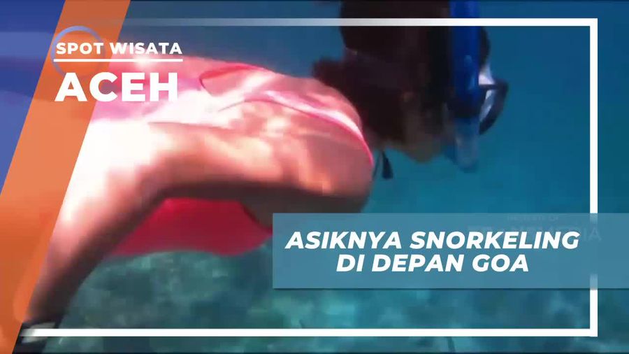 Snorkeling Seru di Mulut Goa Sarang Aceh