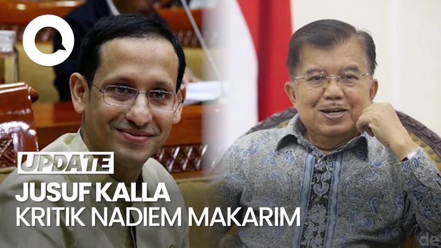 Kritik JK untuk Mendikbud Nadiem: Tak Pernah ke Daerah-Jarang Ngantor