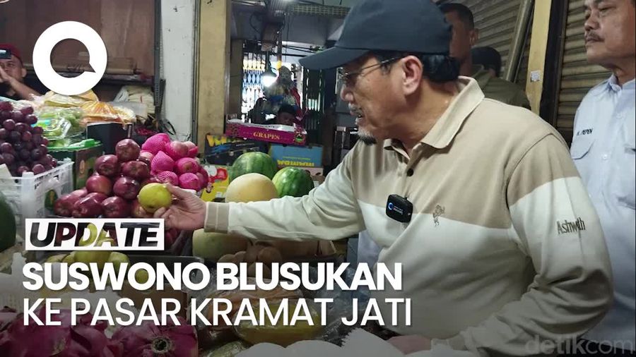Blusukan ke Pasar, Suswono Kenalkan Diri Sebagai Wakil Ridwan Kamil