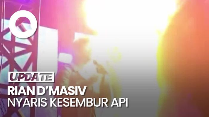 Momen Rian DMASIV Hampir Kesembur Api saat Manggung