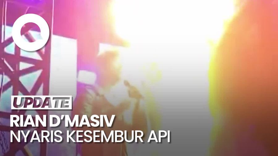 Momen Rian DMASIV Hampir Kesembur Api saat Manggung