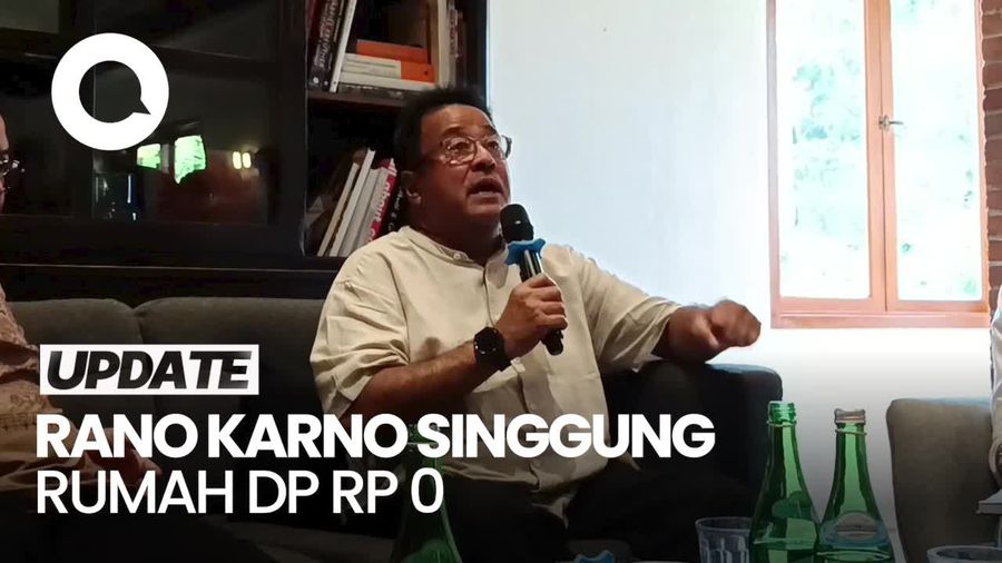 Rano Karno: Hunian Vertikal Perlu, Tapi DP Rp 0 Tak Mungkin