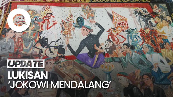 Mengulik Lukisan Jokowi Mendalang Karya Maestro  Nyoman Gunarsa