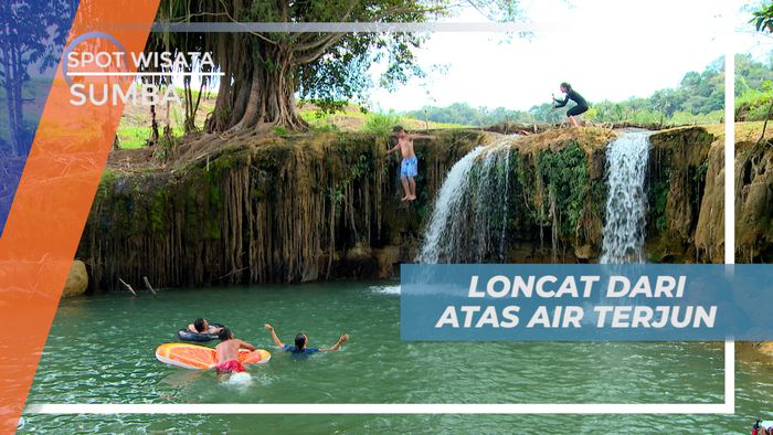 Melawan Rasa Takut Dengan Melompat Dari Atas Air Terjun Dekuwatu Sumba