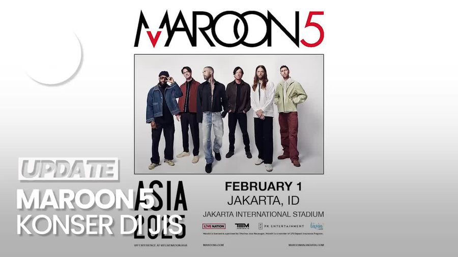 Intip Harga Tiket Maroon 5 yang Konser di JIS Tahun Depan