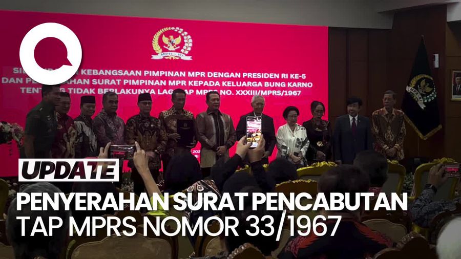 TAP MPRS 33/1967 Resmi Dicabut, Sukarno Tak Terbukti Dukung PKI