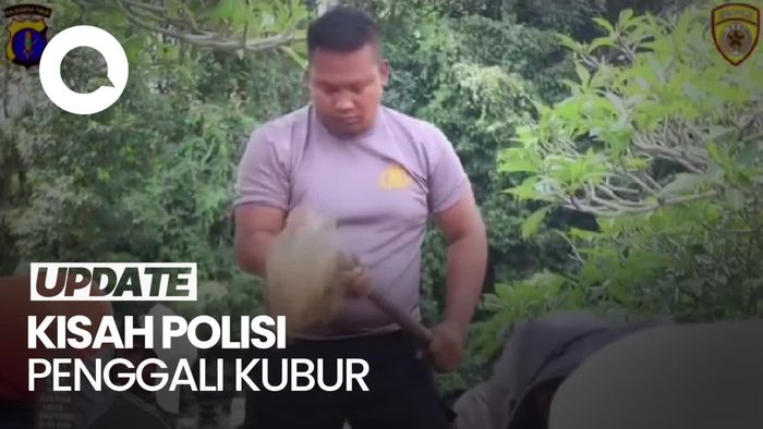 Kisah Bripka Joko, Polisi yang Nyambi Jadi Penggali Kubur Gratis