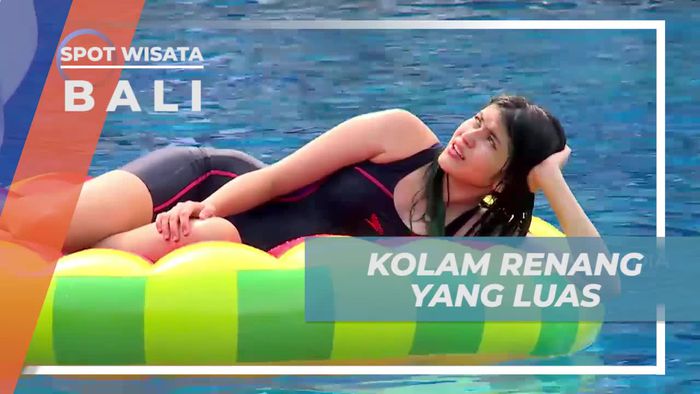 Seru-seruan Berenang di Kolam Renang Luas Penginapan Bali