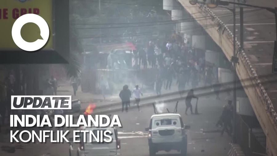 Unjuk Rasa Menuntut Kekerasan Antar Etnis di Manipur India Berakhir Ricuh