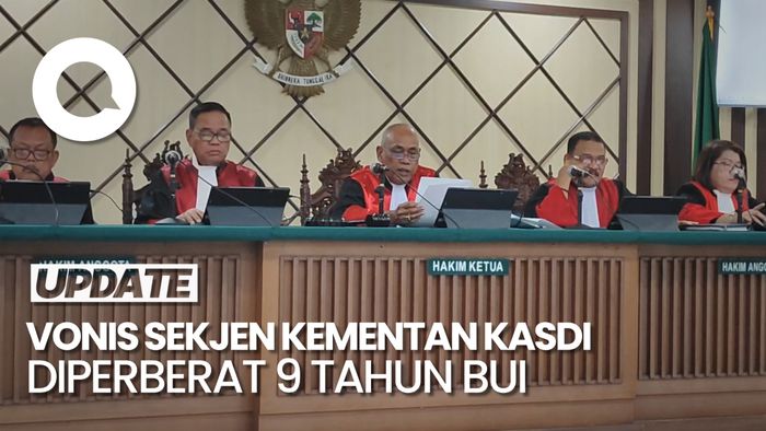 Hukuman Sekjen Kementan Kasdi Subagyono Juga Diperberat Jadi 9 Tahun Bui
