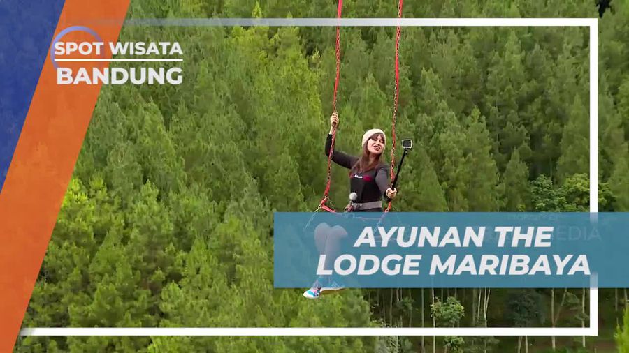 Mencoba Naik Ayunan yang Populer di The Lodge Maribaya Bandung