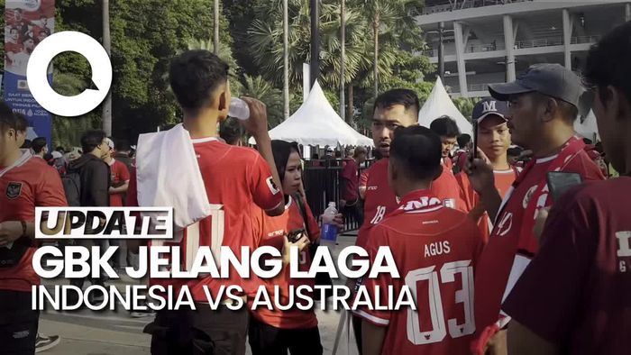 GBK Memerah Jelang Laga Indonesia Vs Australia