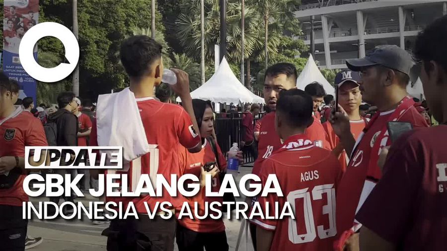GBK Memerah Jelang Laga Indonesia Vs Australia