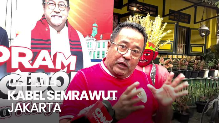 Rano Karno soal Kabel Semrawut di Jakarta: Ditata-Desain dari Awal