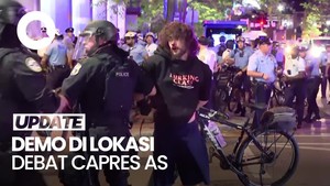 Polisi Tangkap Demonstran di Lokasi Debat Capres AS