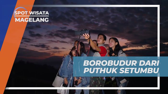 Melihat Siluet Candi Borobudur di Puncak Punthuk Setumbu Magelang
