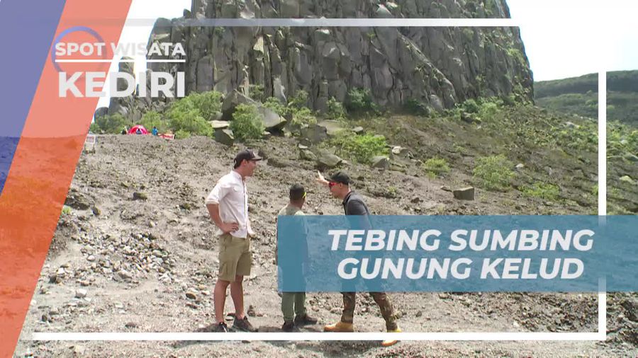 Tebing -  tebing Tertinggi Gunung Kelud  di Kota Kediri