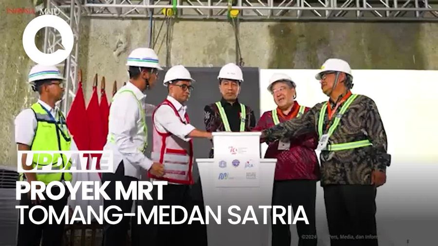 Presiden Jokowi Resmikan Proyek MRT Medan Satria-Tomang 24,5 Km