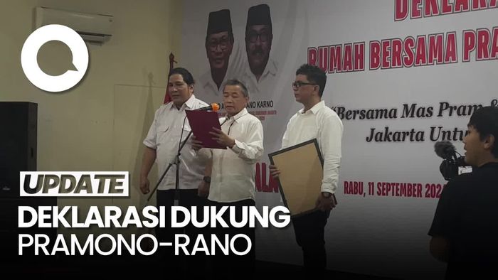 Relawan Rumah Bersama Deklarasi Dukung Pramono-Rano di Pilgub Jakarta